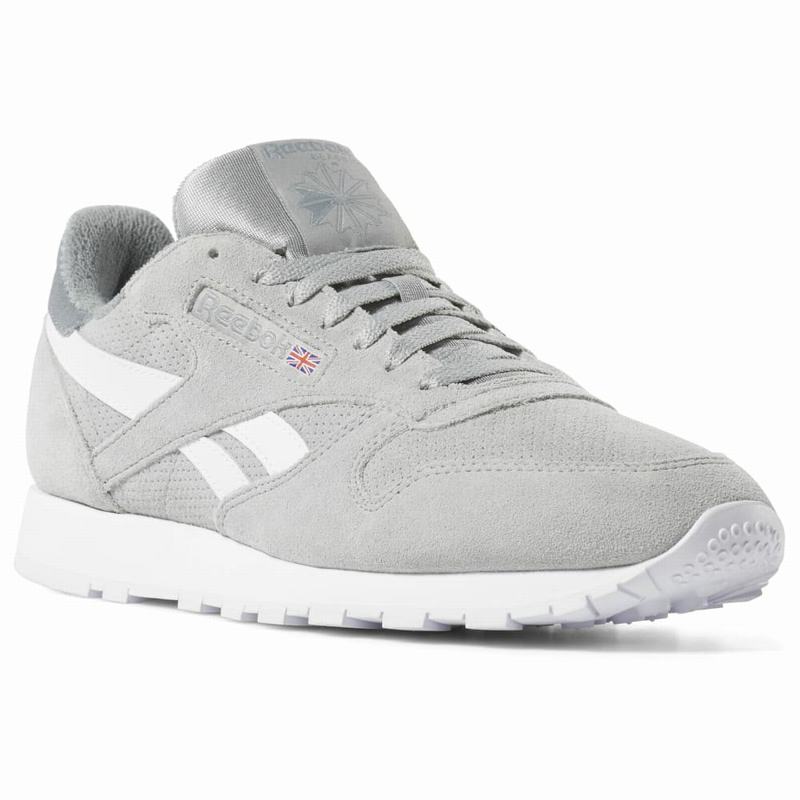 Tenisi Reebok Classic Leather Barbati Gri Romania JD4117NF